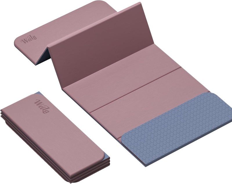 WEILA 1/2 Inch Extra Thick Yoga Mat Pilates Equipment, 69"x24" Odorless Workout Mats for Home Gym, Non-slip Exercise Mats for Women Men Home Workout, Foldable Yoga Mats for Travel Camping Sleeping - Image 1